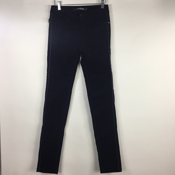 Zadig & Voltaire Eva Skinny Corduroy Pants Black - Picture 7 of 16